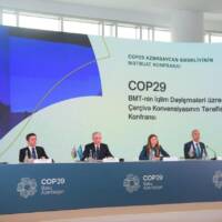 Bakıda COP29-la bağlı mətbuat konfransı keçirilir – FOTO